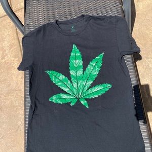 vlone weed tee